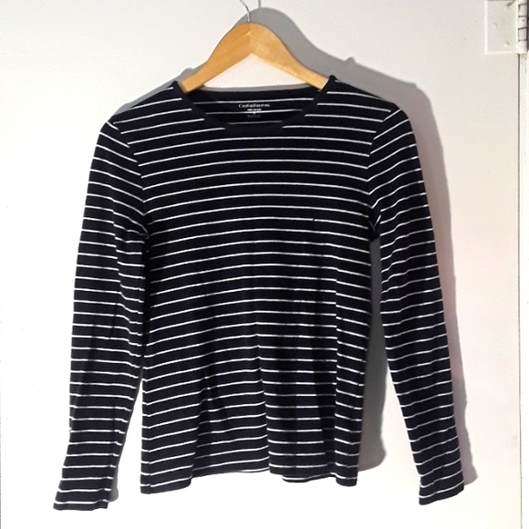 Croft&Barrow Striped Longsleeve Top size small - Picture 1 of 3
